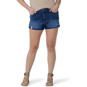 Wrangler Women’s Mid-Rise Vintage Denim Short(Crimson)