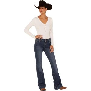 Wrangler Women’s Retro Mae Mid Rise Wide Leg Trouser Jean(Faeleen)