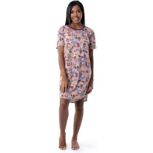 Wrangler Women’s Short Sleeve Crewneck Pocket Sleepshirt(Cowgirl Pinup)