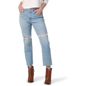 Wrangler Women’s Straight Crop Jean(Rough Stream)
