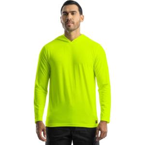 Wrangler mens Long Sleeve Sun Protection Hoodie(Yellow)