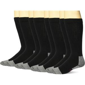 Wrangler mens Riggs Workwear Over the Calf Work Boot Socks 4 Pair Pack(Black)
