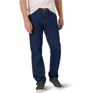 Wrnagler Authentics Men’s Classic 5-pocket Regular Fit Cotton Jean(Dark Rinse)