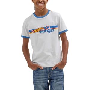 Wrangler Boys X Hot Wheels™ Youth Ringer Tee(White)