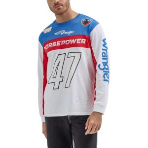 Wrangler Mens X Hot Wheels™ Long Sleeve Colorblocked Tee(Multi)