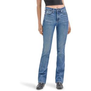 Wrangler Womens X Hot Wheels™ High-Rise Bootcut Jean(Dark Blue Denim)