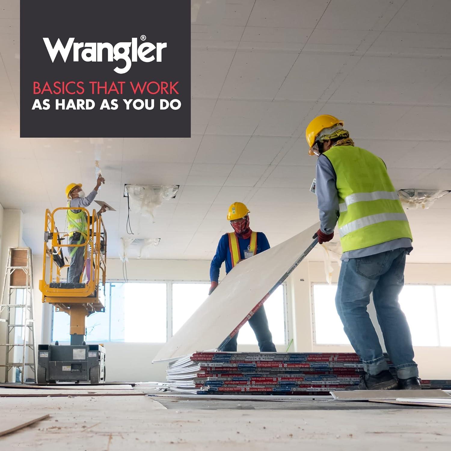 imageWrangler Mens Midweight Outdoor Work Socks Cushioned Arch Support Size 612 Recycled Cotton 3PackGreyRedGrey