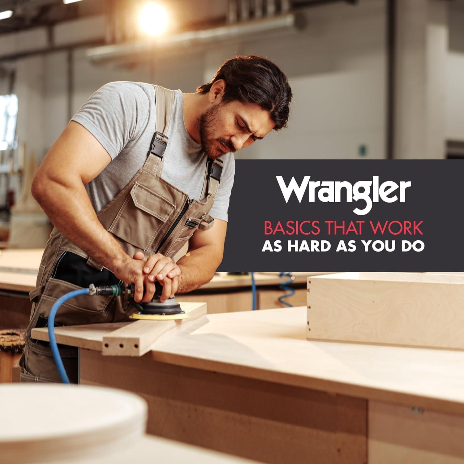 imageWrangler Ranger Mens Active Stretch Boxer Briefs MoistureWicking 4Way Stretch Gusseted Design 6PackBlackBlackBlack