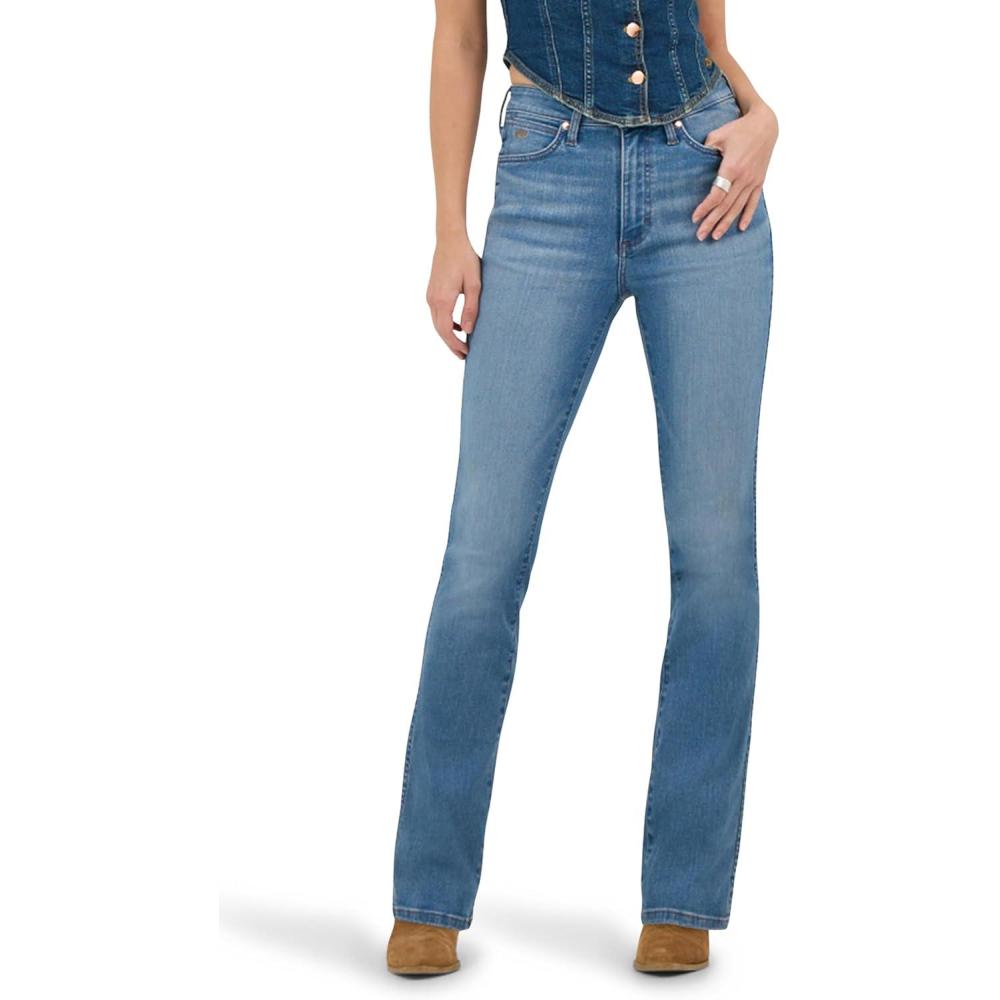 imageWrangler x Lainey Wilson Boot Hugger JeanWrangler Blue Wash