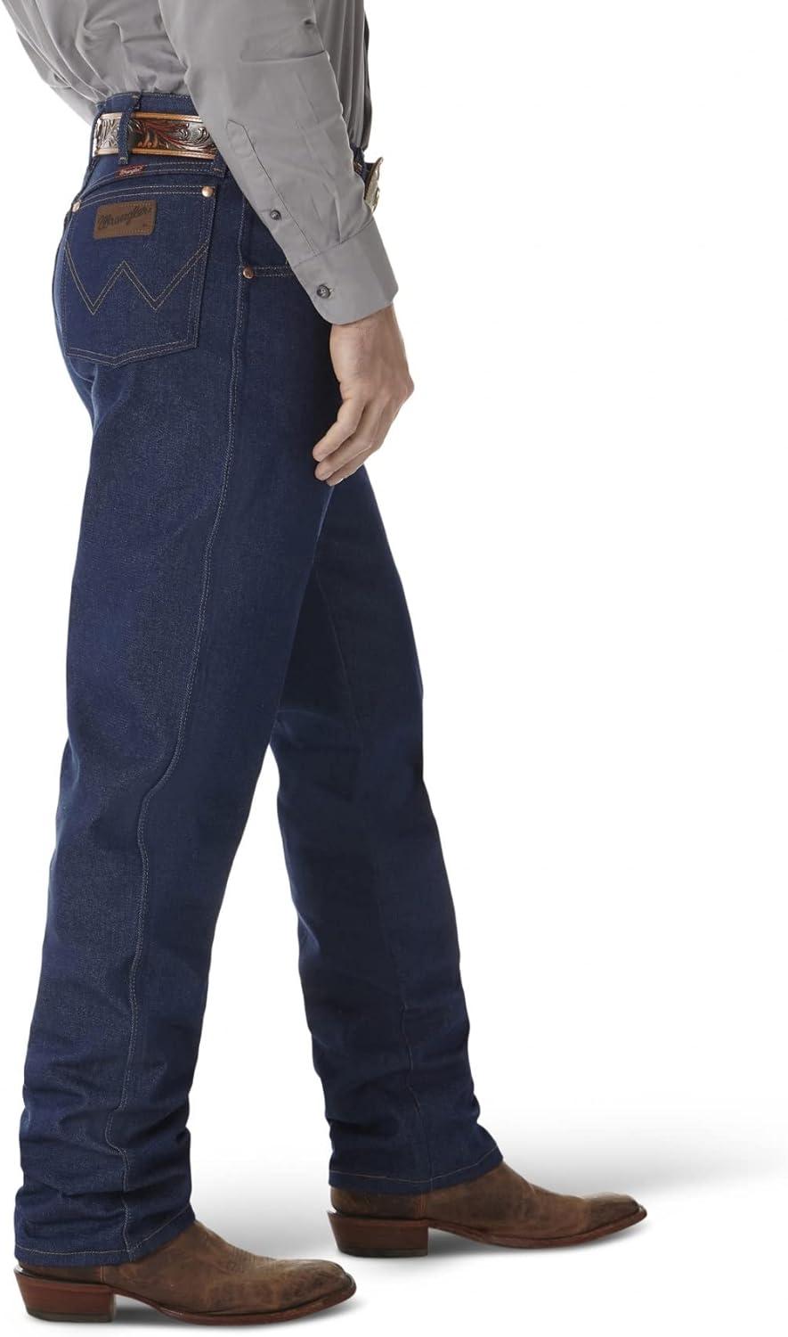 imageWrangler Mens Rigid Cowboy Cut Relaxed Jean Rigid IndigoRigid Indigo